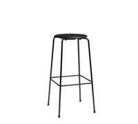 Taburete Alto Dot Alt. 76 4 Patas Negro/ Cuero Negro