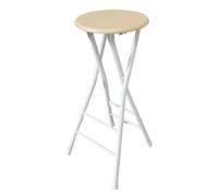 Taburete alto plegable con soporte de espalda y reposapiés, sillón portátil para cocina, hogar, camping, tienda, sala de juegos