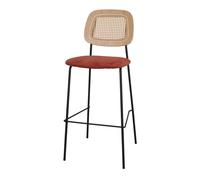 Taburete Alto Tapizado Cardinal - Misterwils Furniture For Free Souls 47x109x54 Terracotta