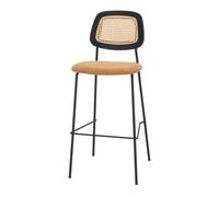 Taburete Alto Tapizado Murray - Misterwils Furniture For Free Souls 47x109x54 Curry