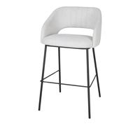 Taburete Alto Tapizado Rivoli - Misterwils Furniture For Free Souls 56x99x54 Beige