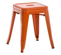 Taburete armin metal naranja 40x40x46 cm