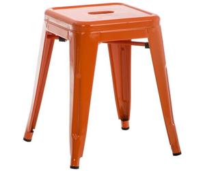 Taburete armin metal naranja 40x40x46 cm