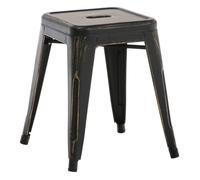 Taburete armin metal negro-dorado 40x40x46 cm