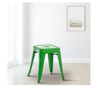Taburete armin metal verde 40x40x46 cm