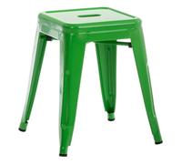 Taburete armin metal verde 40x40x46 cm