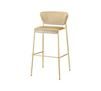 Taburete Asiento tapizado Apilable Sin Brazos Scab Lisa 2855 OS V4 40 Tórtola