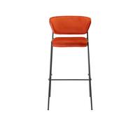 Taburete Asiento tapizado Apilable Sin Brazos Scab Lisa 2855 VA V4 39 Rojo