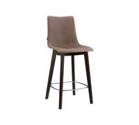 Taburete Asiento tapizado Sin Brazos Scab Natural Zebra Pop 2813 FW M1 05 Marrón Visón