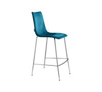 Taburete Asiento tapizado Sin Brazos Scab Zebra Pop 2556 M2 09 Verde Pavo Real
