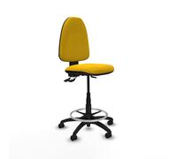 Taburete aýna as bali amarillo base poliamida ruedas engomadas 50mm
