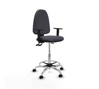 Taburete aýna as bali gris oscuro brazos 1d base cromada ruedas autof