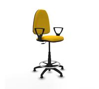 Taburete aýna cp bali amarillo brazos fijos base poliamida topes