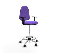 Taburete aýna cp bali lila brazos 1d base cromada ruedas engomadas 50