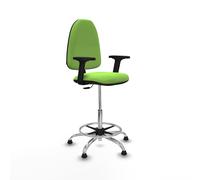 Taburete aýna cp bali pistacho brazos 2d base cromada topes