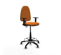 Taburete aýna cp similpiel naranja brazos 1d base poliamida topes