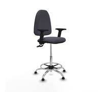 Taburete aýna cpdm bali gris oscuro brazos 2d base cromada topes