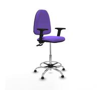 Taburete aýna cpdm bali lila brazos 2d base cromada topes