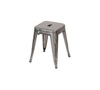 Taburete bajo industrial apilable de acero thinia home