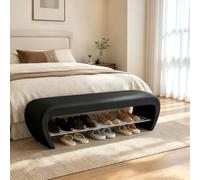 Taburete cambiador de zapatos, banco para el pie de la cama del dormitorio