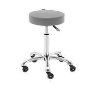 Taburete con ruedas - 530-710 mm - 150 kg - Gris oscuro | physa