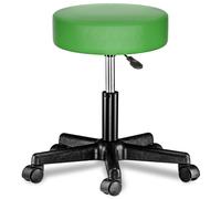 Taburete con ruedas giratorio 360° verde