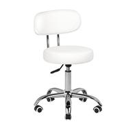 Taburete cosmético para pedicura a-007 blanco