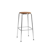 Taburete de Bar Alto Dot Al.76 4 Patas Cromo/cuero