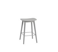 Muuto Silla Fiber counter stool 65 cm Grey. patas grises