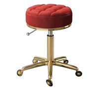 Taburete de bar hidráulico con ruedas - Silla giratoria de maquillaje de salón para spa de 17 a 22 pulgadas de altura, base de diseño moderno, perfecta para uso en mostrador y cocina
