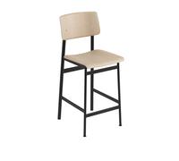Taburete de Bar Loft Roble/ Negro Alt. 98,5