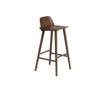 Muuto Taburete de bar Nerd 75 cm Stained dark brown