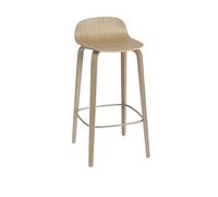 Taburete de Bar Visu con Base de Madera Roble Alt. 88,5