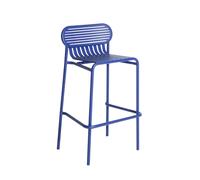 Taburete de bar W ND H80 Azul