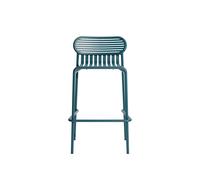 Taburete de bar W ND H80 Azul Océano