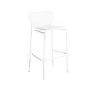Taburete de bar W ND H80 Blanco
