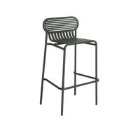 Taburete de bar W ND H80 de cristal Verde