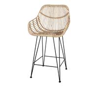 Taburete De Cocina Alvinia Mini - Misterwils Furniture For Free Souls 56x102x58 Natural,black 102x56x58