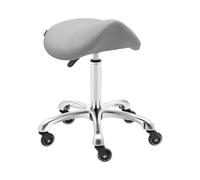 Taburete de estética - 570 - 750 mm - 150 kg - Gris claro | physa