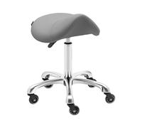 Taburete de estética - 570 - 750 mm - 150 kg - Gris oscuro | physa