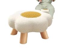 Taburete de flores para escritorio, otomano, reposapiés, para interior, dormitorio, sala de estar, guardería, universidad, sala de juegos, entrada, apartamento, sofá inferior