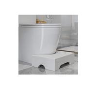 Taburete de inodoro de madera maciza y reposapiés debajo del escritorio, taburete ergonómico extra ancho para oficina, hogar y escalones al aire libre