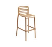 Taburete de Jardín 4 Patas Apilable Nardi Doga Stool 40348.14.000 Cappuccino