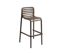 Taburete de Jardín 4 Patas Apilable Nardi Doga Stool 40348.53.000 Tabacco