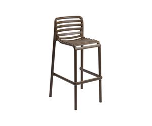 Taburete de Jardín 4 Patas Apilable Nardi Doga Stool 40348.53.000 Tabacco