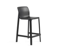 Taburete de Jardín 4 Patas Apilable Sin Brazos Nardi Net Stool Mini 40356.02.000 Antracite