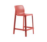Taburete de Jardín 4 Patas Apilable Sin Brazos Nardi Net Stool Mini 40356.75.000 Corallo