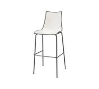 Taburete de Jardín 4 Patas Sin Brazos Scab Zebra Bicolour 2560 VA 214 blanco - Antracita