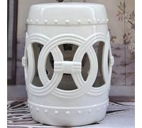 Taburete de Jardín de Cerámica con Doble Moneda, Mesa Auxiliar Portátil | Porcelana Cocida en Horno,Diseño Chinoiserie Artesanal,Ideal for Sala de Estar,Patio,Jardín(Color 3)