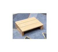 Taburete de madera maciza para adultos, antideslizante, para interiores y exteriores, ayuda de movilidad portátil para camas altas, baño y puerta, sin montaje